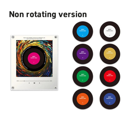 New NFC Sensing Music Player Magnetic Night Light Refrigerator Sticker DIY Acrylic Album Cover Creative Ornament Custom Speaker